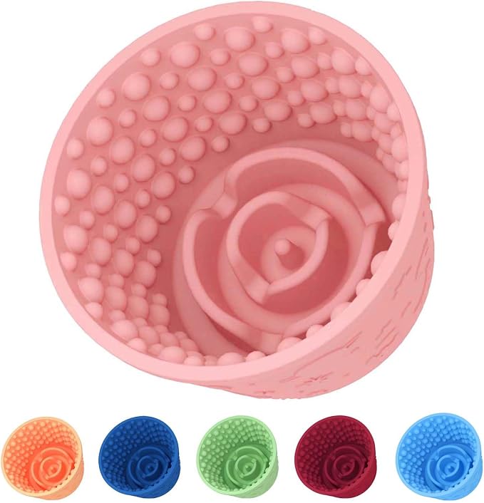 Dog Lick Bowl, Non-Slip Freeze Slow Feeder Small Medium, 1.6 Cup | Anxiety Relief & Distraction, Enrichment, Puzzle Feeder, BPA-Free Silicone, Dishwasher & Microwave Safe, for Dogs by ZOURYNUA