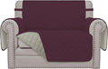 Easy-Going Reversible Couch Cover, Oversized Chair, Wine/Beige | Machine Washable Slipcover For Dogs, Water Resistant Furniture Mat For Living Room, Non-Slip Sofa Cover, Pet Friendly by Easy-Going