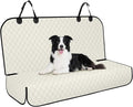 Waterproof Dog Backseat Cover for Cars, Non-Slip Pet Seat Protector, Beige by NECKORY