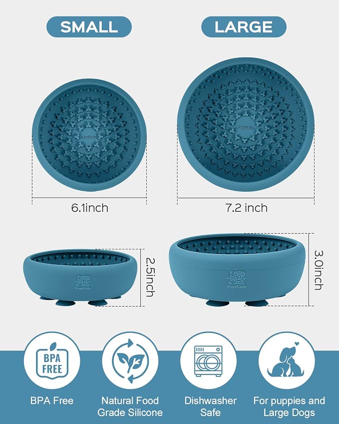 Dog Lick Bowl for Dogs S, Lick Mat, Dog Slow Feeder | Strong Suction Base, BPA-Free Silicone, Freeze Licking Bowl for Anxiety Relief, Enrichment & Distraction, Dishwasher Safe - Image 6