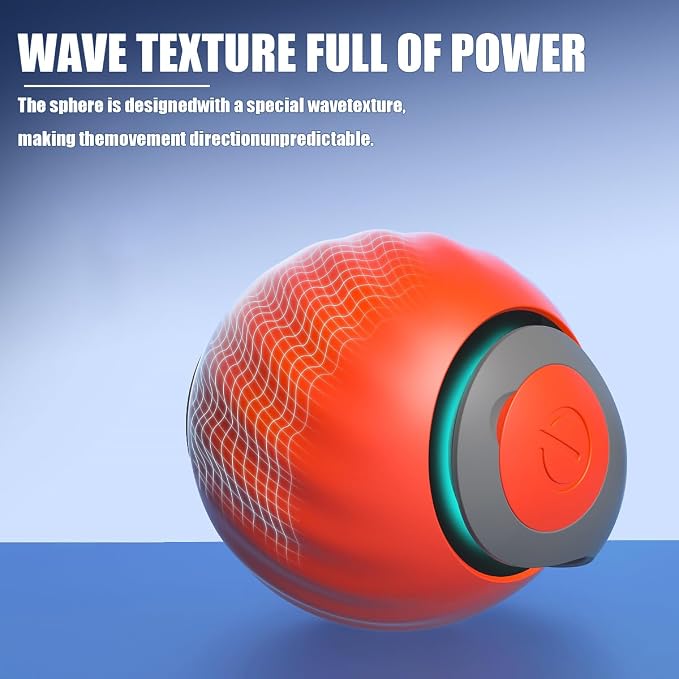 Interactive Cat Toys for Indoor Cats, 2Packs and 4 Tails | Safe and Environmentally Friendly Material, Two Speed Modes, USB Charging, Move Cat Toys Ball Suitable for Kittens/Adult Cats - Image 8