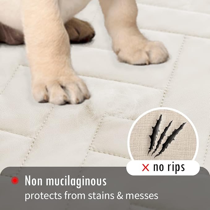 fuguitex Waterproof Dog Bed Cover Couch Cover, Anti-Slip Cat Mat Pet Pad Blanket for Sofa Chair Recliner Furniture Protrctor - Image 4