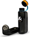 OllyDog OllyBottle Tritan Water Bottle with Detachable Dog Bowl | BPA Free Leakproof | 34oz | Share Water with Your Dog | Hiking Travel Camping (1L, Chromatic) by OllyDog