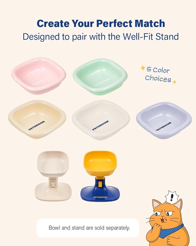 Well Fit Dog Bowl, Durable Ceramic Cat & Dog Food and Water Bowl - Image 3