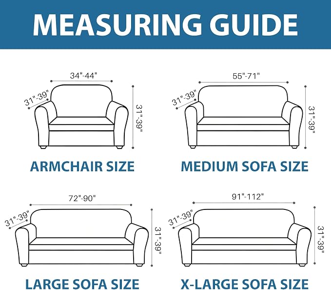 ZNSAYOTX 1 Piece Stretch Chair Cover with Arms (34"-44"), New Plaid Armchair Cover with Elastic Band for Living Room, Ultimate Soft Cozy Washable Chair Slipcover Form Fit Protector, Teal - Image 6