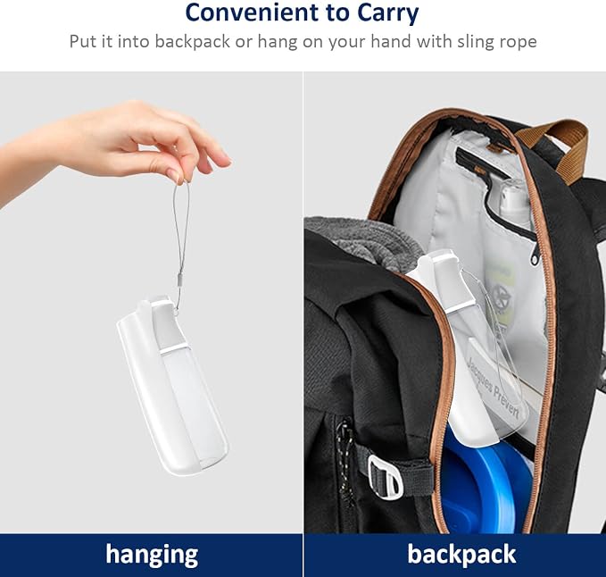 WePet Foldable Portable Dog Water Bottle Puppy Water Dispenser with Drinking Feeder, 19 OZ, High-Temperature Resistant Leak Proof for Pets Outdoor Walking, Hiking, Travel, Food Grade Plastic BPA Free - Image 6