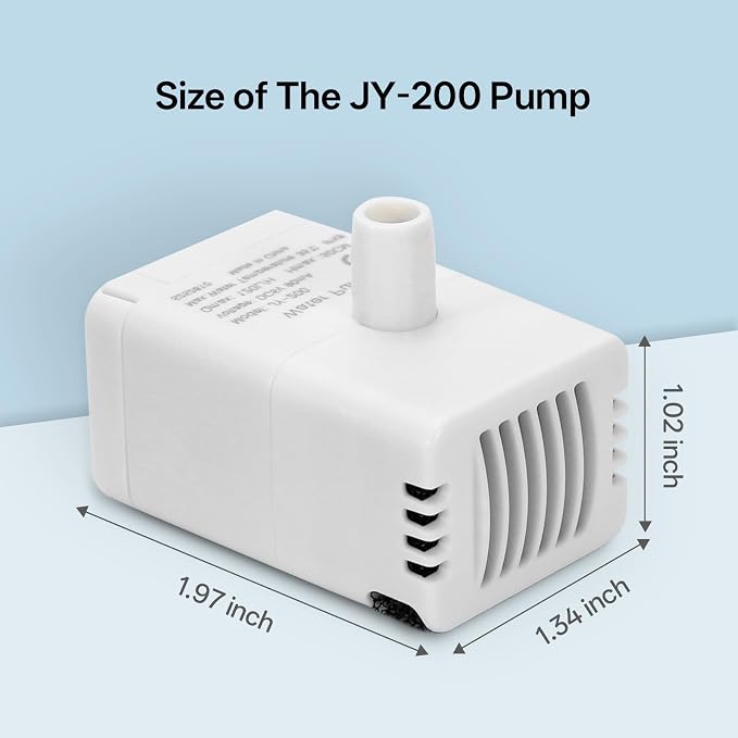 Ceramic Cat Water Fountain Ultra-Quiet Pump -2.2L/78oz Ceramic Cat Fountain, Automatic Ceramic Water Fountain for Cats, Pet Water Fountain (White) - Image 7
