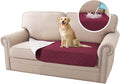H.VERSAILTEX Couch Cover for Dogs Washable 100% Waterproof Sofa Cushion Cover Dog Bed Cover Non-Slip Pet Blanket for Sofa Cushion Protector, 35" x 62", Burgundy by HVERSAILTEX
