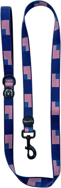 ShawnCo Dream Walk Dog Leash (USA Flag,Small) | Soft Neoprene Handle, Premium, Durable, Nylon Pet Leash for Small, Medium and Large Dogs, For Everyday Walks and Training by SHAWNCO