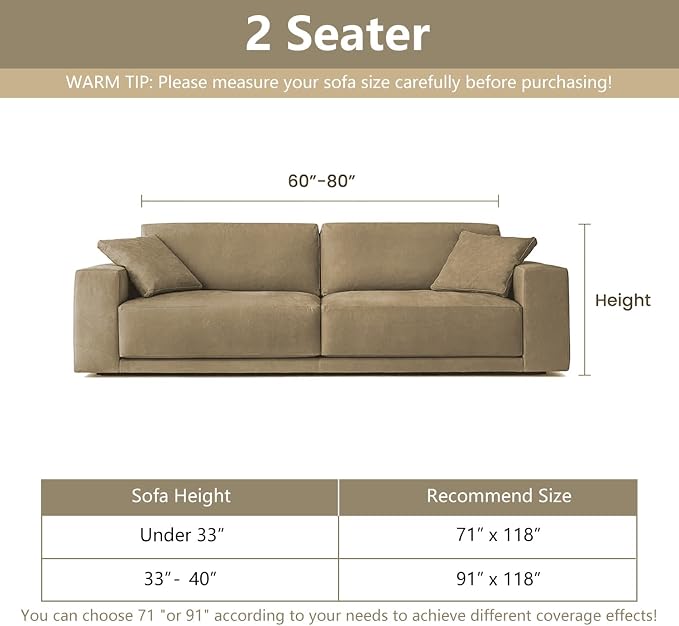 MYSKY HOME Boho Couch Cover Sofa Covers, Couch Covers for 2 Cushion Couch Sofa, Chenille L Shape Sectional Couch Cover- Pet-Friendly, Machine Washable, Sofa Protector for Kid, 71"x118", Dark Grey Maze - Image 6