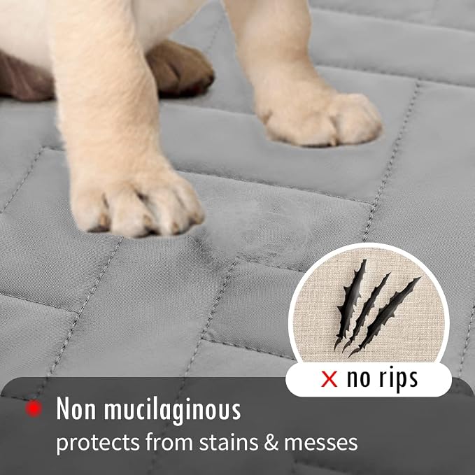 fuguitex Waterproof Dog Bed Cover Couch Cover for Pet Anti-Slip Cat Mat Pet Pad Blanket for Sofa Chair Recliner Bed Furniture Protrctor - Image 4