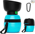 Pecute Portable Dog Water Bottle, 2 in 1 Cat Dog Travel Water Bottle Bowl Leakproof with Double Seal, BPA Free, Lightweight, Pet Small Animal Water Bottel Dispenser for Outdoor Walking Hiking Travels | Leakproof, BPA Free, Lightweight, Puppy Walking Wa... by pecute