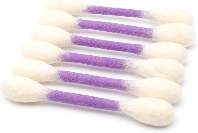 Glaciart One Swabs Cat Toys with Catnip - 6 Pk | Durable for Chew, Cute Cat Toys Interactive Kitty for Boredom, Exercise, & Play | Filled w/Organic Catnip for Anxiety & as Digestive Aid | Gift Idea by GlaciartOne