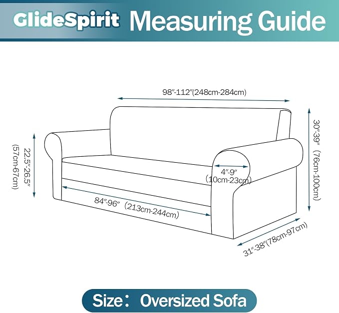 Waterproof Couch Cover, Stretch Non-Slip Oversized Sofa Slipcover with Elastic Bottom Stay-in-Place - Leakproof Furniture Protector for Kids & Pets - Washable (Oversized Sofa, Navy) - Image 6