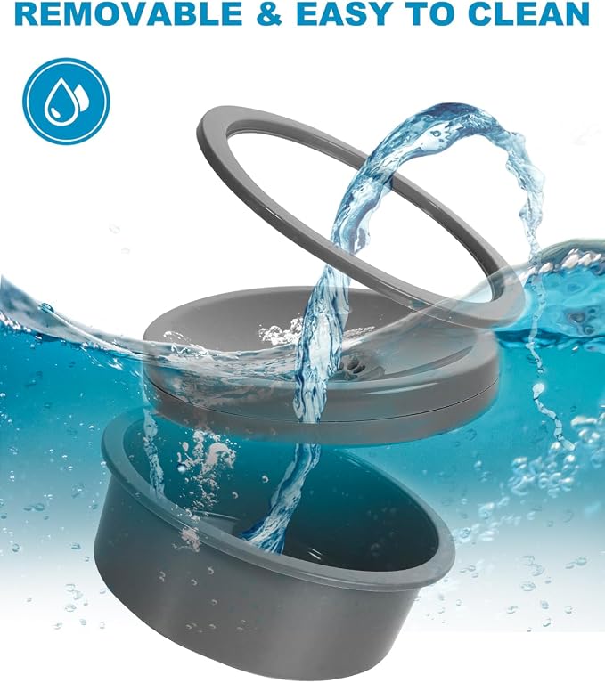 No Spill Dog Water Bowl, Slow Drinking Non Spilling Water Dish, Fits into Elevated Pet Feeder, 30oz Messy Drip Proof Slobber Stopper Water Dispenser for Dogs - Image 7