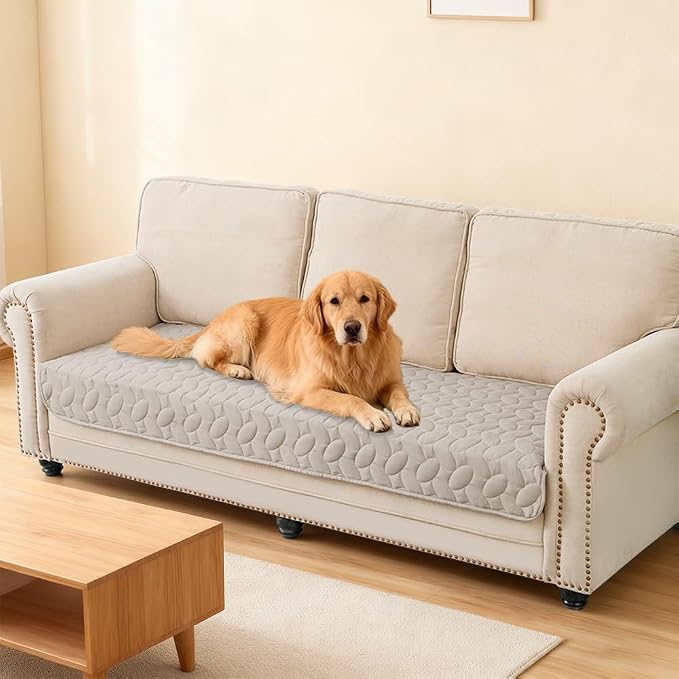 Ameritex Waterproof Pet Bed Cover Anti-Slip Dog Bed Blanket for Sofa and Furniture Waterproof New Pattern Design (Khaki, 30x70 Inch (Pack of 1)) - Image 6