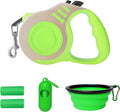 Retractable Dog Leash Automatic Telescopic Tractor Dog Tape | Pet Tape 10/16 FT Durable and Convenient, with Folding Bowl, Dispenser, Rubbish Bags, Suitable for Small and Medium Dogs by LIEVUIKEN
