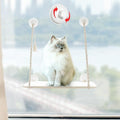 Mkono Cat Window Perch Macrame Boho Cat Hammock Wall Mounted Cat Bed for Indoor Cat, Pet Resting Seat Safety Space Saving Cat Shelves with Screw Suction Cups by Mkono