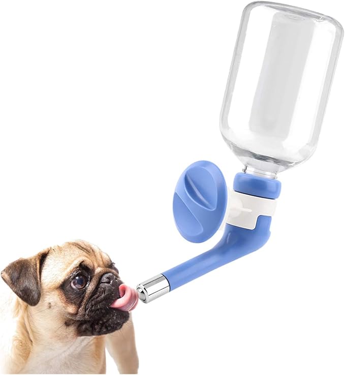 Andiker Dog Water Bottle for Crate, No-drip 350ml Dog Water Dispenser Adjustable and Detachable Installed on the Kennel Cage Water Bottle for Dogs and Puppy Drinking Water by Andiker-ServingforYou