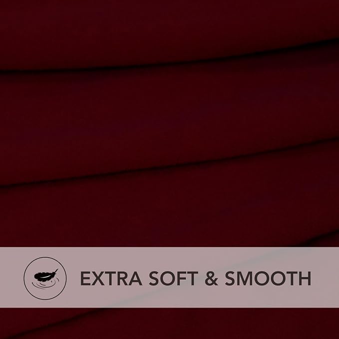 PureFit Stretch Oversized Loveseat Covers Couch Covers for Sofa Wine - Image 5