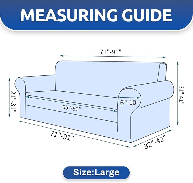 XINEAGE Stretch Jacquard Sofa Cover, Non Slip Sofa Slipcover for Dog | High-Stretch Fabric. Wear-Resistant, Pet Friendly. Easy Install & Washable for Living Rooms, Offices.Sliver Gray - Image 2