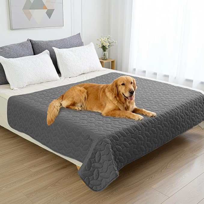 Ameritex Pet Bed Cover Dog Bed Blanket for Sofa and Furniture Waterproof New Pattern Design (52x82 Inch, Dark Grey) - Image 6