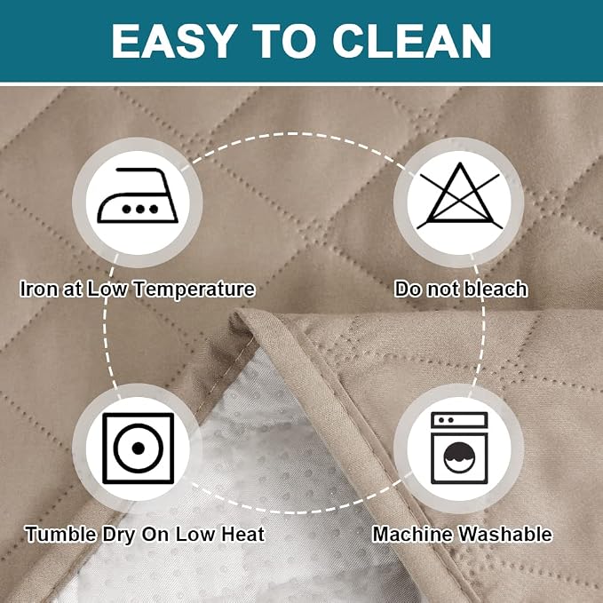 Turquoize 100% Waterproof Sofa Covers Couch Cover Sofa Cover for Dogs Couch Protector Triple Non-Slip Sofa Slipcover for 3 Cushion Couch Furniture Protector for Pets, Kids,Dog (XL Sofa 78", Khaki) - Image 6