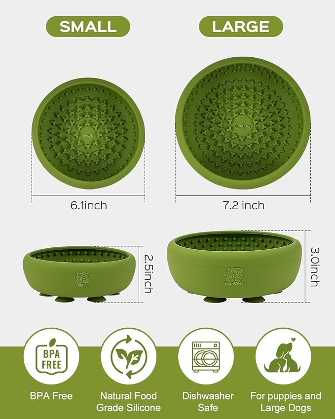 Dog Lick Bowl for Dogs L, Lick Mat, Dog Slow Feeder | Strong Suction Base, BPA-Free Silicone, Freeze Licking Bowl for Anxiety Relief, Enrichment & Distraction, Dishwasher Safe - Image 6