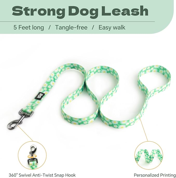Dog Harness Leash Set Adjustable Heavy Duty No Pull Halter Harnesses for Small Medium Large Breed Dogs Back Clip Anti-Twist Perfect for Walking - Image 5