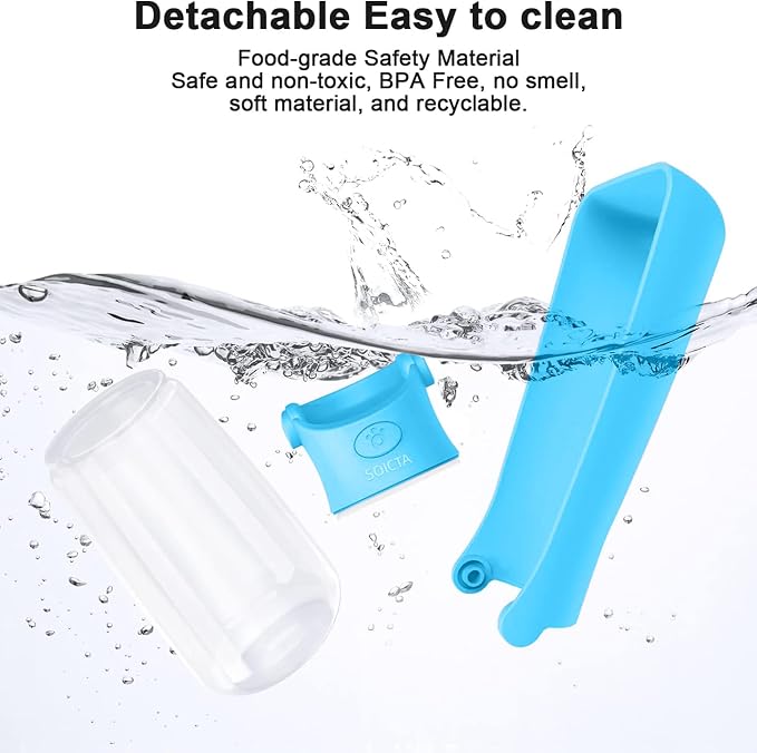 Portable Dog Small Animals Water Bottle for Walking 19 OZ or 12 OZ Pet Water Bottles for Puppy Medium Large Dogs Little Animals Water Dispenser Dog Small Animals Water Bowl - Image 4