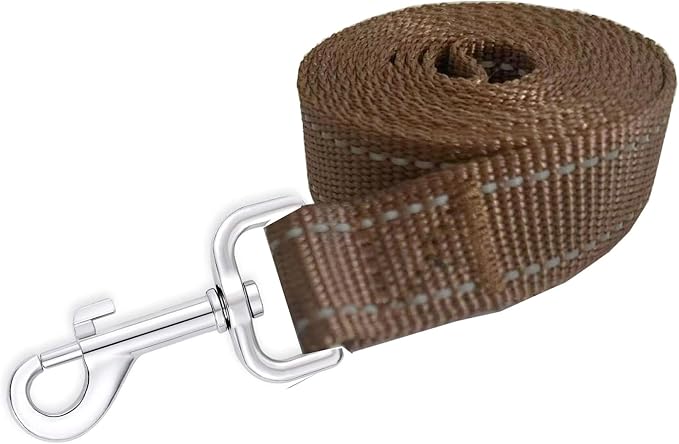 Reflective Dog Leash 4Ft /5 Foot /6 Feet Long, 1 Inch Wide, for Small and Medium Dogs - Image 2