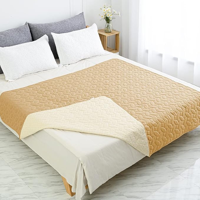 Ameritex Waterproof Pet Bed Cover Anti-Slip Dog Bed Blanket for Sofa and Furniture Waterproof New Pattern Design (Sand, 30x90 Inch (Pack of 1)) - Image 7