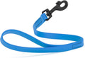 Dogline Biothane Waterproof Dog Leash Strong Coated Nylon Webbing with Black Hardware Odor-Proof Easy to Clean High Performance for Small or Large Dogs Made in USA 2 ft Lead, Cerulean Blue by Dogline