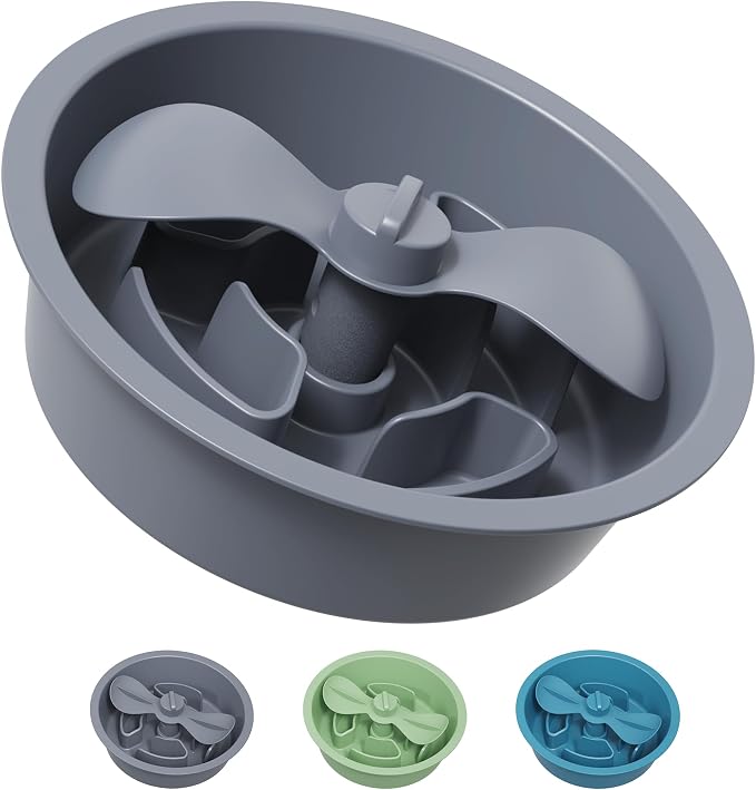 AVERYDAY Slow Feeder Dog Bowls for Medium Breed, 1.5 Cups Deep Food Puzzle Bowl with Spinning Slow Feeder Insert, Non-Slip Bottom, Fits for Raised Stand, Hard Maze Design for Small and Medium Dogs by YourAveryDay