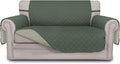 Easy-Going Reversible Couch Cover, 2 Cushion Sofa, Greyish Green/Beige | Loveseat, Slipcover For Dogs, Water Resistant Furniture Mat, Living Room, Non-Slip Sofa Cover, Pet Friendly by Easy-Going