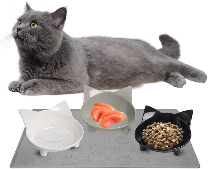 Kitten Food Bowls 2 Pack, Non-Slip Shallow Dishes for Small Pets & Rabbits | Food Grade Safe Pet Bowl Set for Kittens, Puppies & Rabbits, Easy Clean, Relieves Whisker Fatigue, Ideal for Cat Food & Water - Image 6