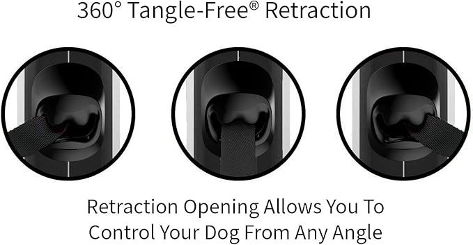 TUG Original Retractable Dog Leash, 16 ft (Small, Red) | 360° Tangle-Free Retraction, 16 ft Tape, Quick Thumb Lock, Anti-Slip Handle, For Dogs Under 35 lbs - Image 6