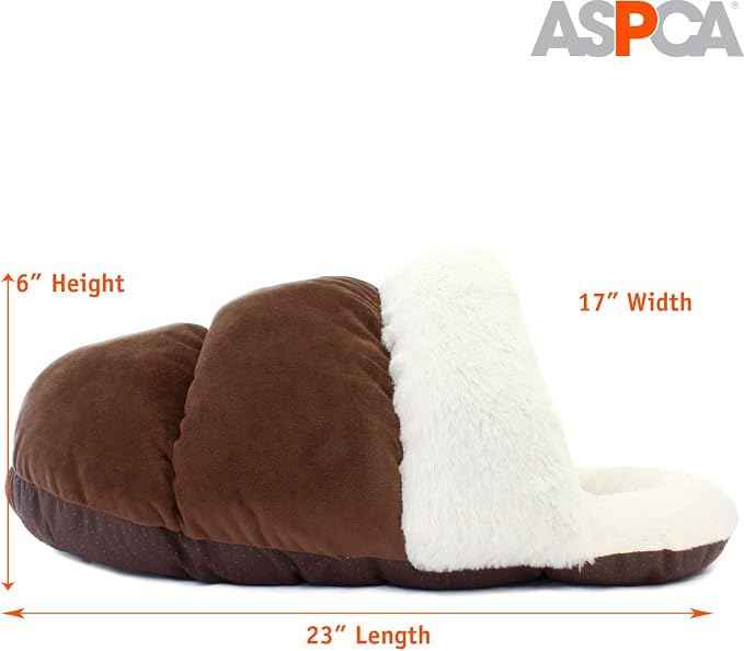 ASPCA Cave Bed for Cats, Cozy Slipper for Indoor Pets | Soft plush enclosed pet bed gives indoor cats, kittens and small pets a cozy place to curl up, sleep and lounge. - Image 4