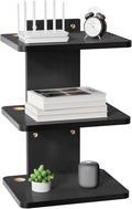 WALI Floating TV Projector Shelf, Holds Up to 22lbs, Black Floating Shelf for Under TV for DVD Players, Cable Boxes, Routers, Game Consoles, PlayStation Accessories (CS303NB), 3 Shelf by WALI