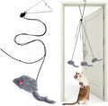Kalimdor Interactive Cat Feather Toys,Retractable Teaser Toy ，Hanging Interactive Toys for Indoor Cats Kitten Play Chase Exercise, Kitten Mental Exercise Toys (1 Pack) by Kalimdor