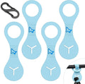 Dog Poop Bag Holder for Leash Waste Bag Carrier Dog Poop Bag Dispenser for Walking Running Bicycle Accessory 4 pieces (Blue) by PuppyDoggy