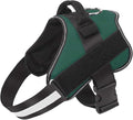 Dog Harness, No-Pull Reflective Dog Vest, Breathable Adjustable Pet Harness with Handle for Outdoor Walking - No More Pulling, Tugging or Choking (Dark Green, L) by Bolux