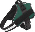 Dog Harness, No-Pull Reflective Dog Vest, Breathable Adjustable Pet Harness with Handle for Outdoor Walking - No More Pulling, Tugging or Choking (Dark Green, S) by Bolux