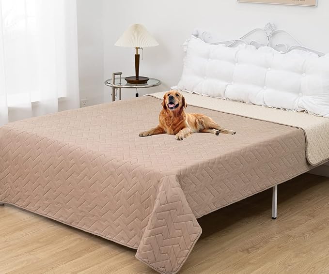 fuguitex Waterproof Dog Bed Cover Couch Cover for Pet Anti-Slip Cat Mat Pet Pad Blanket for Sofa Chair Recliner Bed Furniture Protrctor - Image 2