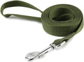 Nylon Dog Training Leash, Traction Rope, 4Ft /5 Foot /6 Feet Long, 5/8 inch 3/4 Inch 1 Inch Wide, for Small and Medium Dogs (1'' x 7 FT, Green) by TAIDA
