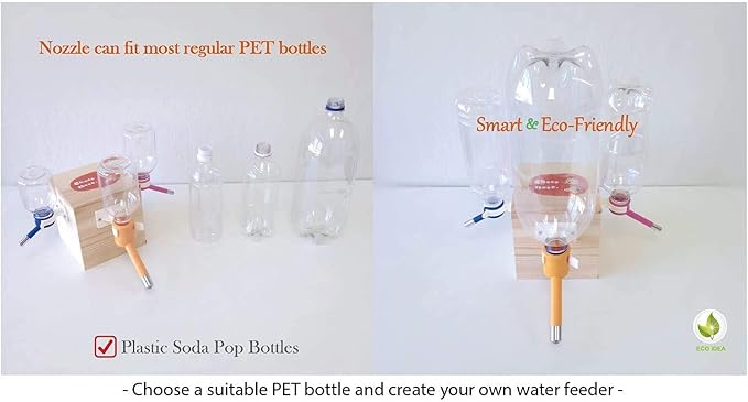 Choco Nose No-Drip Water Bottle for Large Dogs (Over 50 lb) – Leak-Proof Patented 22mm Nozzle Helps Prevent Mess & Spills, BPA Free Cage & Crate Mount Feeder for Kennels, 16.9 fl oz (C570) - Image 7