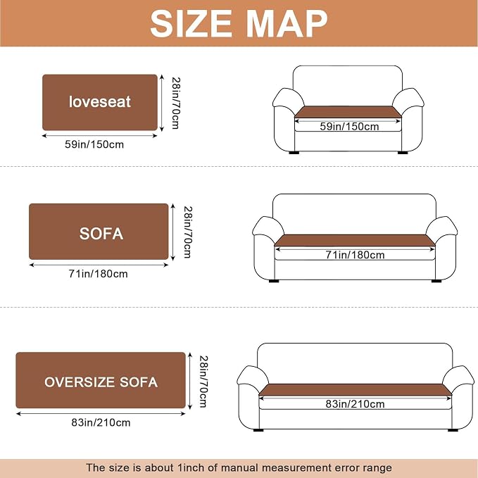 Waterproof Dog Couch Cover, Non Slip Pet Sofa Protector, Thick Fuzzy Couch Cover for Dogs, Machine Washable Furniture Protector, Scratch Resistant Pet Couch Mat(Light Coffee, 28" x 83"/70 x 210cm) - Image 2