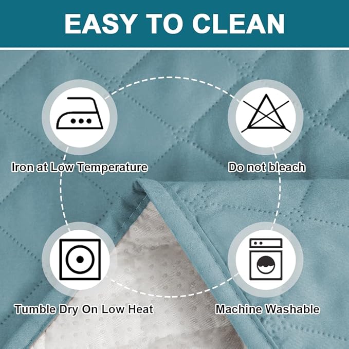 Turquoize 100% Waterproof Wing Chair Cover Wing Armchair Slipcovers Chair Couch Protector Triple Non-Slip Sofa Slipcover Furniture Protector for Pets, Kids,Dog (Wing Chair, Stone Blue) - Image 7