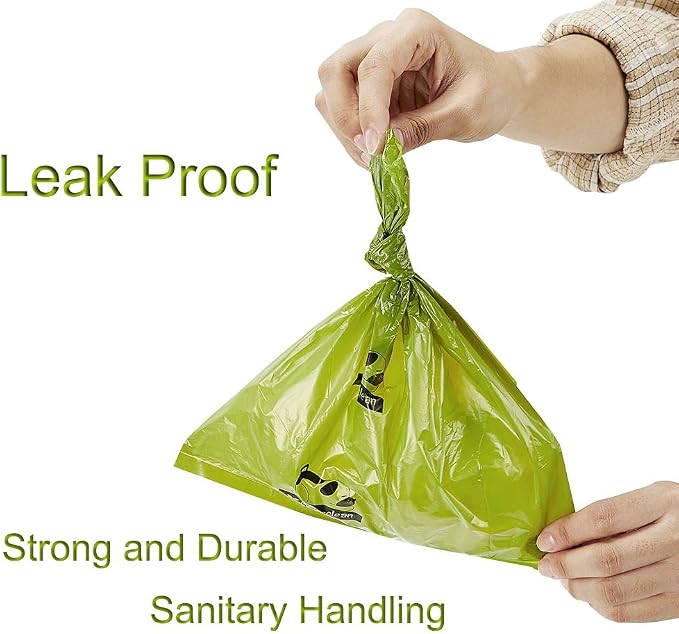 ECO-CLEAN Dog Poop Bags, 24 Rolls/360 Bags with Dispenser | Dog Waste Bags, Unscented, Leak-Proof, Easy Tear-Off - Image 5