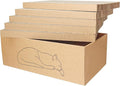5 Packs in 1 Cat Scratch Pad with Box for Indoor Cats, Larger-Sized Durable Recyclable and Reversible Cardboard Cat Scratching Pad for Rest and Play by KiddingPets